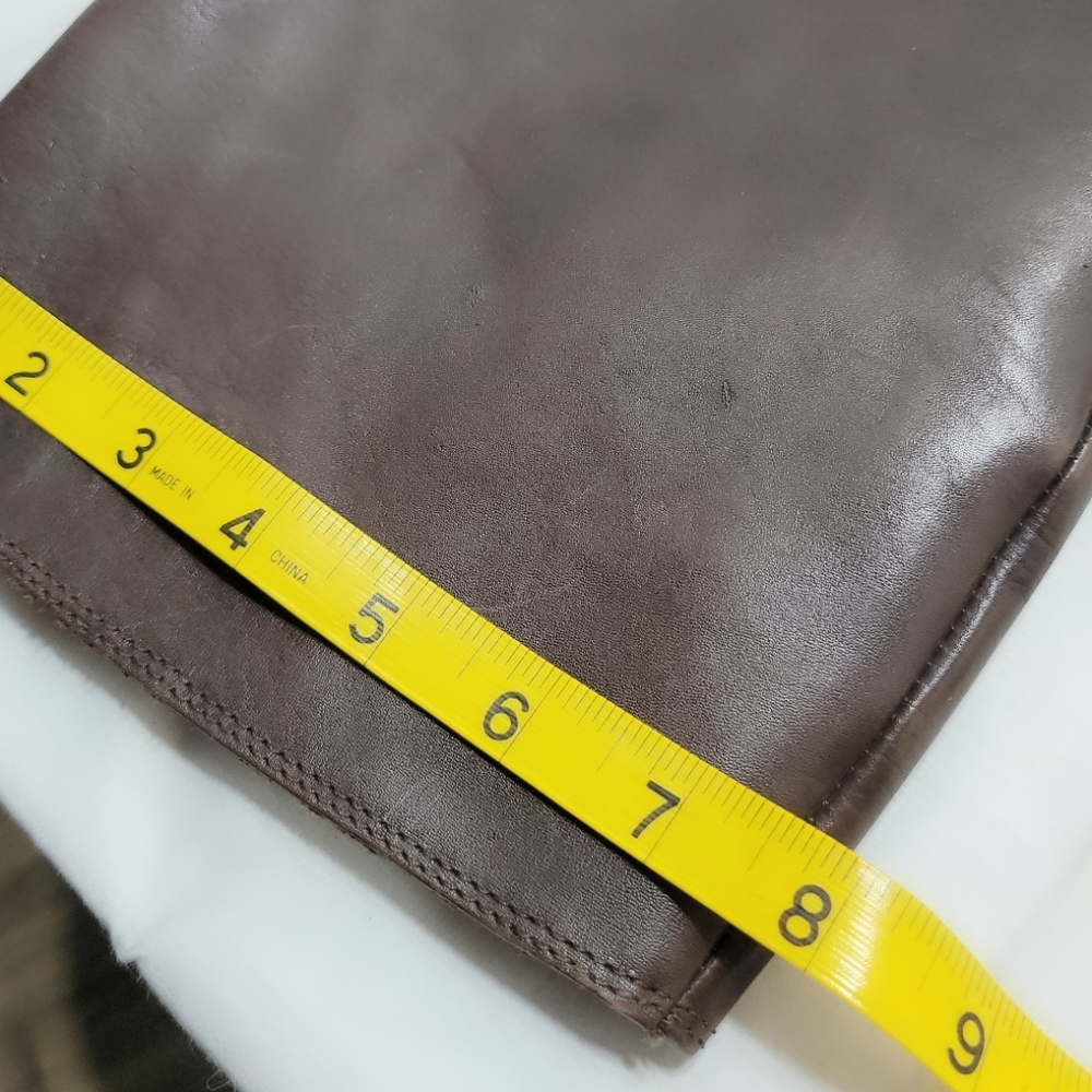 Aldo Tall Heeled Riding Boots Leather Zip 9.5 - Picture 12 of 12